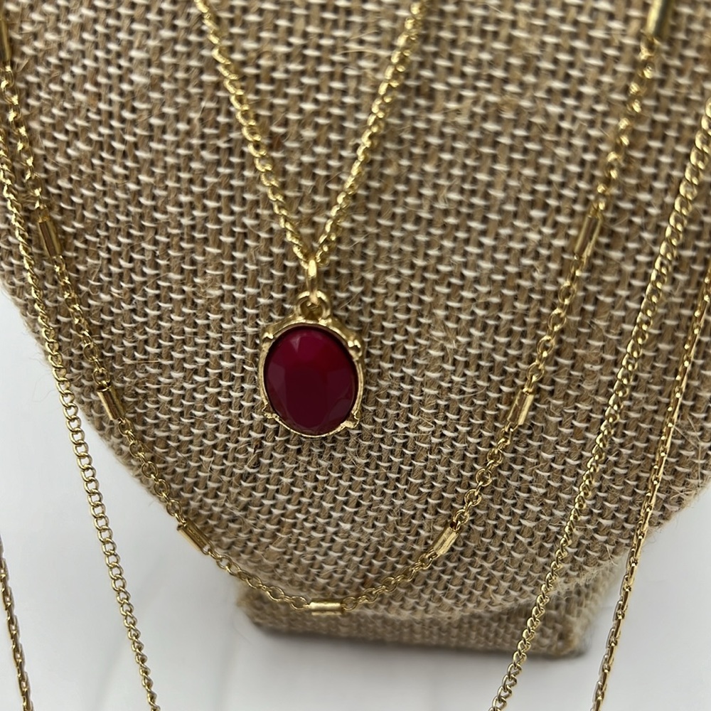 Quad Chain Pendant Necklace. - Picture 4 of 7